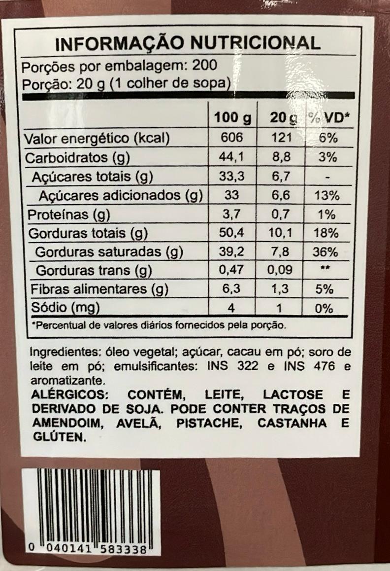 Skimo Chocolate Meio Amargo - 4kg