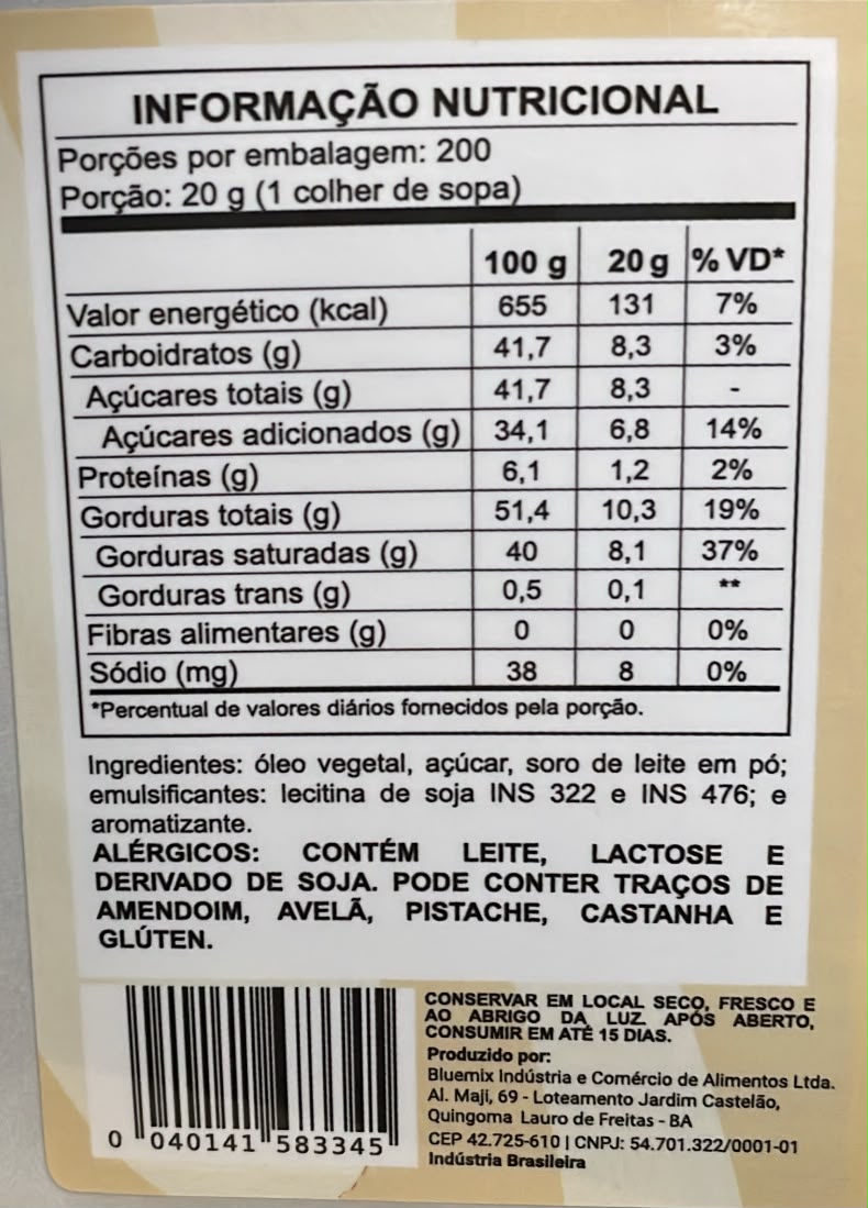 Skimo Chocolate Branco - 4kg