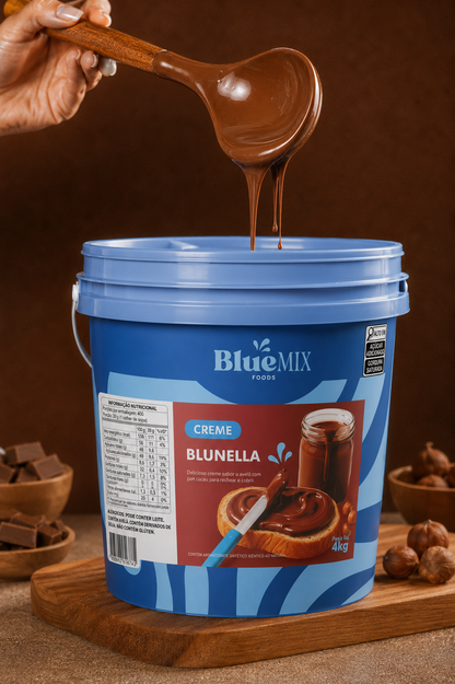Blunella - Creme De Avelã Com Cacau - 4kg