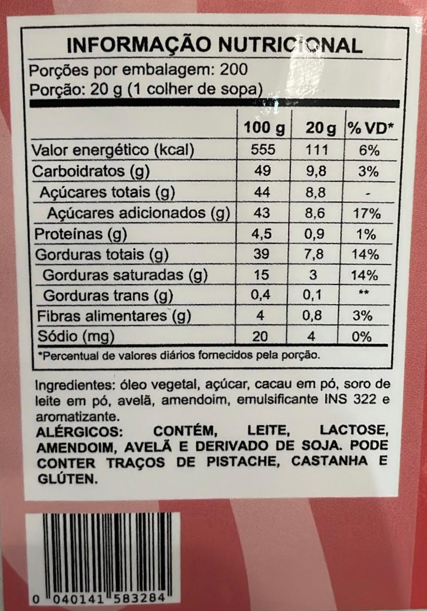 Mescla Chocolate Com Avelã - 4kg
