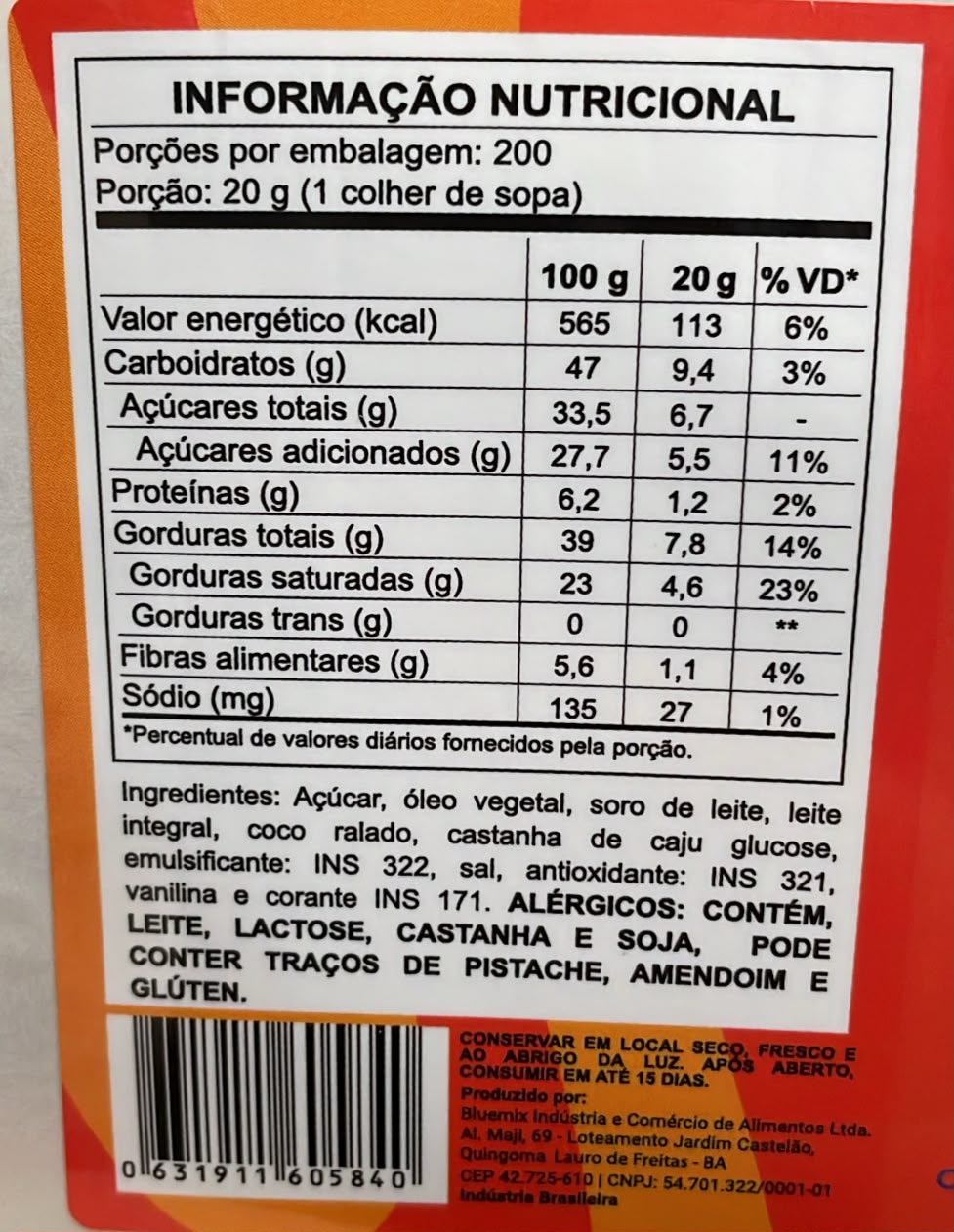 Mescla Blutine Branco 4kg