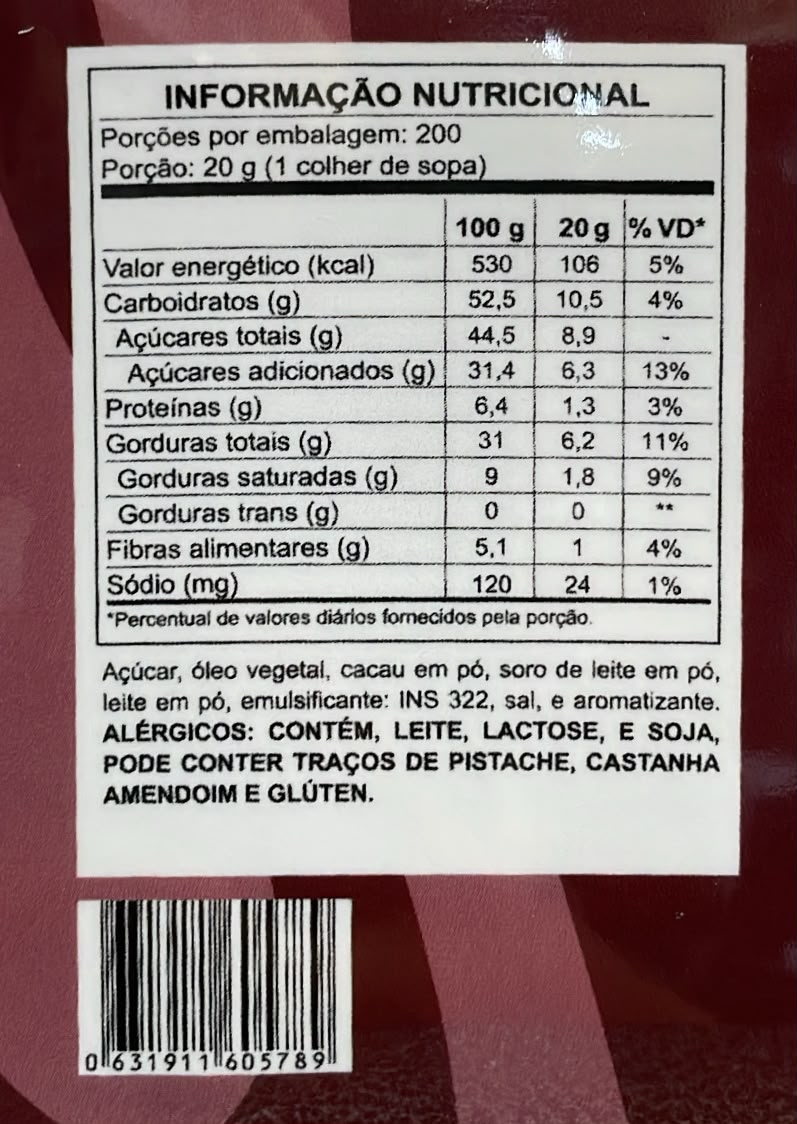 Mescla Trufa Meio Amarga 4kg